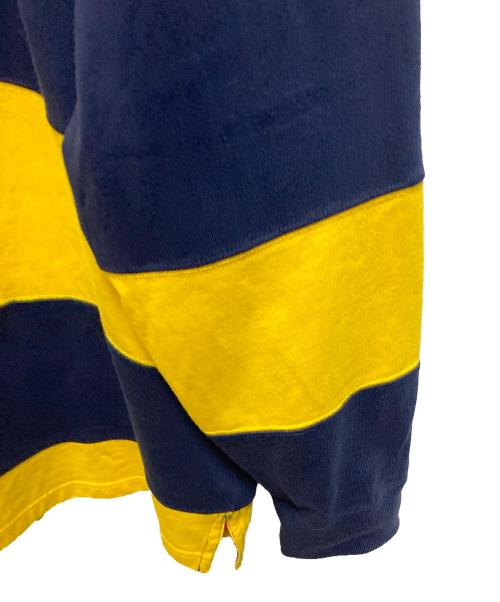 POLO RALPH LAUREN（ポロ・ラルフローレン）POLO RALPH LAUREN (ポロ・ラルフローレン) ラガーシャツ ネイビー×イエロー サイズ:XLの古着・服飾アイテム
