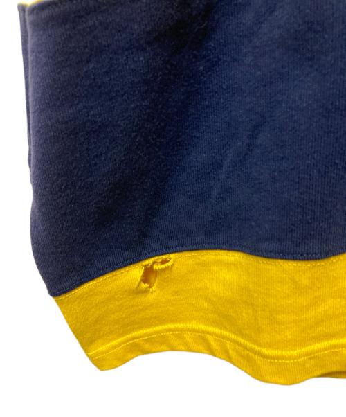 POLO RALPH LAUREN（ポロ・ラルフローレン）POLO RALPH LAUREN (ポロ・ラルフローレン) ラガーシャツ ネイビー×イエロー サイズ:XLの古着・服飾アイテム