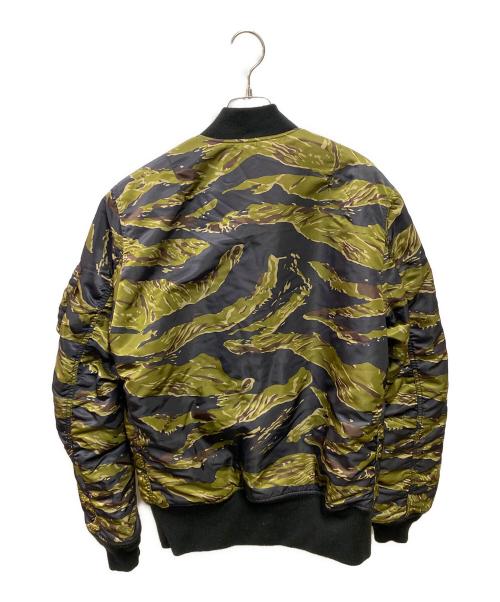 ALPHA（アルファ）ALPHA (アルファ) tiger camo MA-1 bomber jacket グリーン サイズ:ＸＬの古着・服飾アイテム