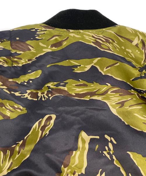 ALPHA（アルファ）ALPHA (アルファ) tiger camo MA-1 bomber jacket グリーン サイズ:ＸＬの古着・服飾アイテム
