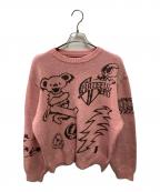 thisisneverthat×GRATEFUL DEADディスイズネバーザット×グレイトフル・デッド）の古着「Iconography Knit Sweater」｜ピンク