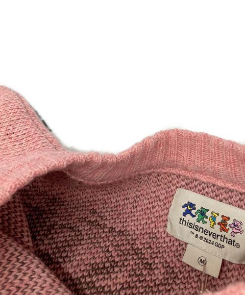 thisisneverthat（ディスイズネバーザット）thisisneverthat (ディスイズネバーザット) GRATEFUL DEAD (グレイトフル・デッド) Iconography Knit Sweater ピンク サイズ:Ｍの古着・服飾アイテム