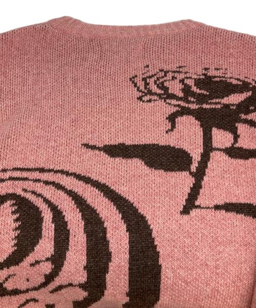 thisisneverthat（ディスイズネバーザット）thisisneverthat (ディスイズネバーザット) GRATEFUL DEAD (グレイトフル・デッド) Iconography Knit Sweater ピンク サイズ:Ｍの古着・服飾アイテム
