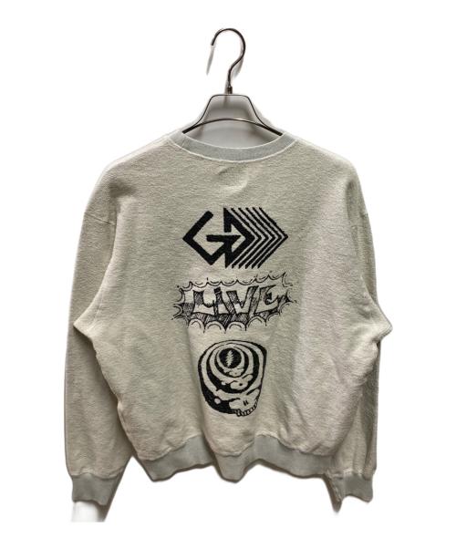 thisisneverthat（ディスイズネバーザット）thisisneverthat (ディスイズネバーザット) GRATEFUL DEAD (グレイトフル・デッド) Reversible Sweater グレー サイズ:Ｍ 未使用品の古着・服飾アイテム