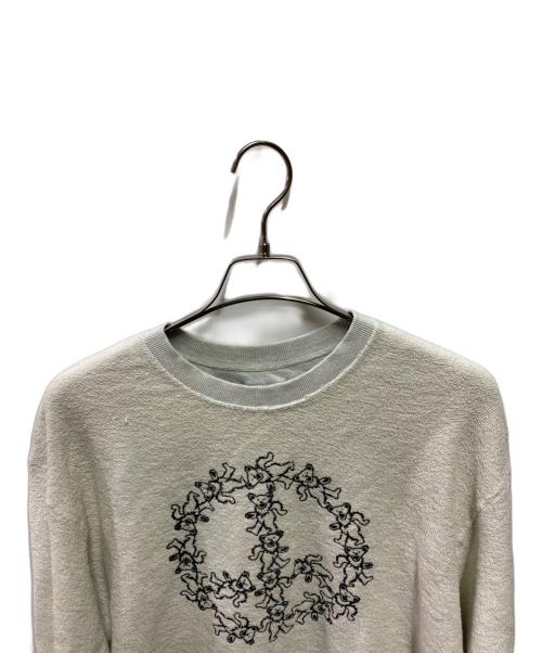 thisisneverthat（ディスイズネバーザット）thisisneverthat (ディスイズネバーザット) GRATEFUL DEAD (グレイトフル・デッド) Reversible Sweater グレー サイズ:Ｍ 未使用品の古着・服飾アイテム