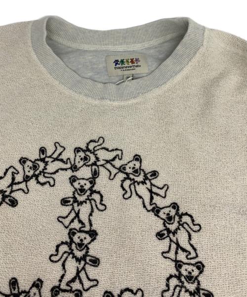 thisisneverthat（ディスイズネバーザット）thisisneverthat (ディスイズネバーザット) GRATEFUL DEAD (グレイトフル・デッド) Reversible Sweater グレー サイズ:Ｍ 未使用品の古着・服飾アイテム