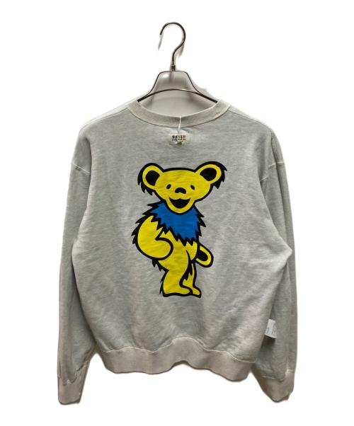 thisisneverthat（ディスイズネバーザット）thisisneverthat (ディスイズネバーザット) GRATEFUL DEAD (グレイトフル・デッド) Reversible Sweater グレー サイズ:Ｍ 未使用品の古着・服飾アイテム