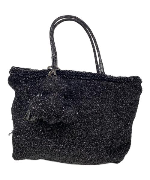 ANTEPRIMA MISTO（アンテプリマミスト）ANTEPRIMA MISTO (アンテプリマミスト) ベアチャーム付ワイヤートート ブラックの古着・服飾アイテム