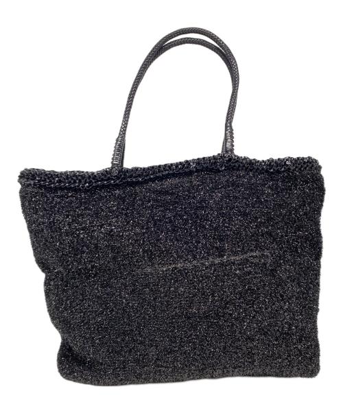 ANTEPRIMA MISTO（アンテプリマミスト）ANTEPRIMA MISTO (アンテプリマミスト) ベアチャーム付ワイヤートート ブラックの古着・服飾アイテム