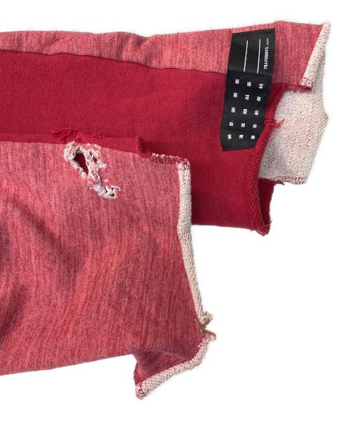 TRAINERBOYS（トレーナーボーイズ）TRAINERBOYS (トレーナーボーイズ) IMA:ZINE (イマジン) 別注ダメージスウェット レッド サイズ:2の古着・服飾アイテム