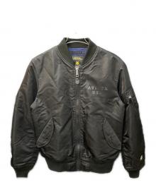 AVIREX×GDC（アヴィレックス×ジーディーシー）の古着「25AW コラボMA-1フライトジャケット」｜ブラック
