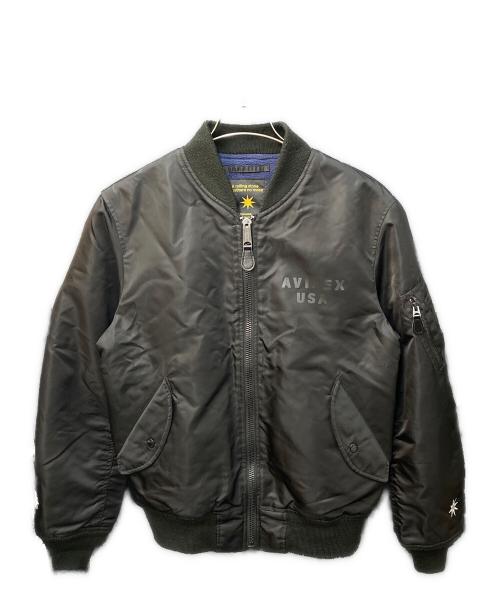 AVIREX（アヴィレックス）AVIREX (アヴィレックス) GDC (ジーディーシー) 25AW コラボMA-1フライトジャケット ブラック サイズ:Lの古着・服飾アイテム