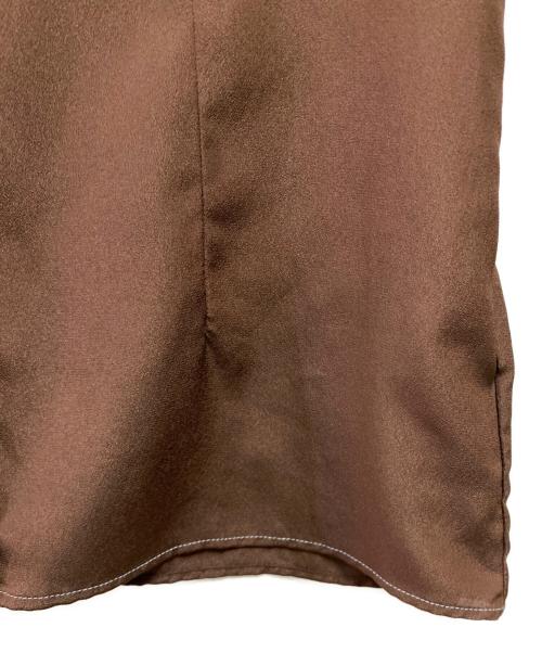 DOLCE & GABBANA（ドルチェ＆ガッバーナ）DOLCE & GABBANA (ドルチェ＆ガッバーナ) 半袖ステッチシャツ ブラウン サイズ:38の古着・服飾アイテム