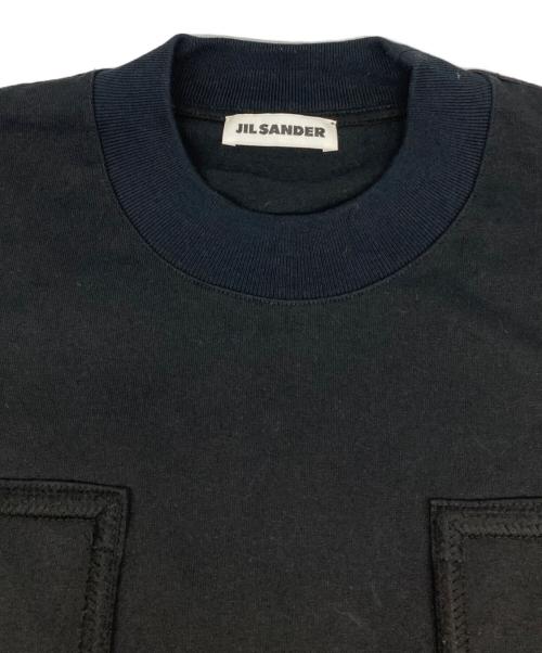 JIL SANDER（ジルサンダー）JIL SANDER (ジルサンダー) ダブルポケットショートスリーブTシャツ ブラック サイズ:Ｓの古着・服飾アイテム