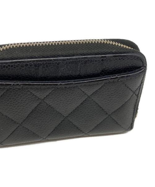 CHANEL（シャネル）CHANEL (シャネル) マトラッセクラシックジップコインパース ブラックの古着・服飾アイテム