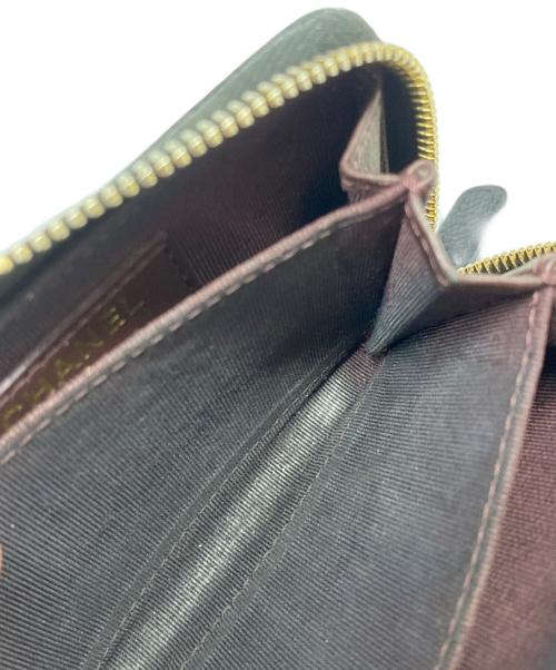 CHANEL（シャネル）CHANEL (シャネル) マトラッセクラシックジップコインパース ブラックの古着・服飾アイテム