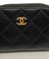 中古・古着 CHANEL (シャネル) マトラッセクラシックジップコインパース ブラック：45000円