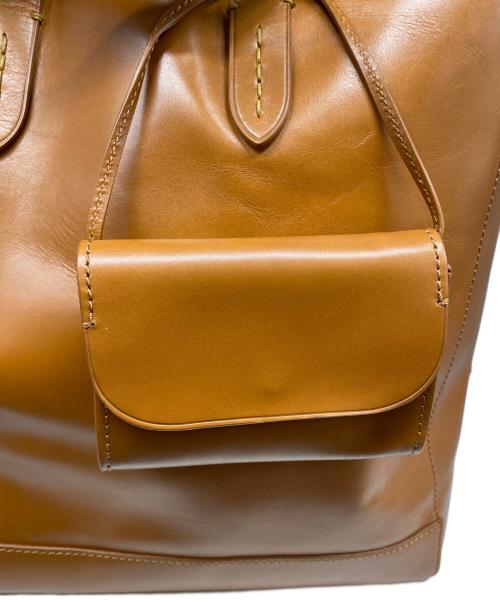 RALPH LAUREN（ラルフローレン）RALPH LAUREN (ラルフローレン) レザートートバッグ ブラウンの古着・服飾アイテム