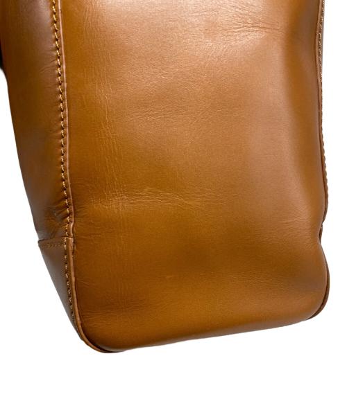 RALPH LAUREN（ラルフローレン）RALPH LAUREN (ラルフローレン) レザートートバッグ ブラウンの古着・服飾アイテム