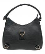 GUCCIグッチ）の古着「レザーホーボーバッグ」｜ブラック