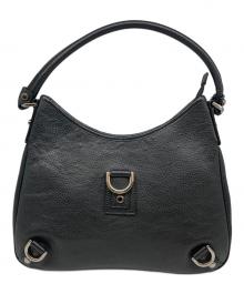 GUCCI（グッチ）の古着「レザーホーボーバッグ」｜ブラック