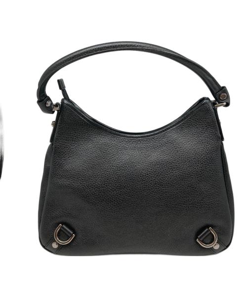 GUCCI（グッチ）GUCCI (グッチ) レザーホーボーバッグ ブラックの古着・服飾アイテム