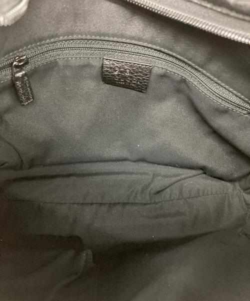 GUCCI（グッチ）GUCCI (グッチ) レザーホーボーバッグ ブラックの古着・服飾アイテム