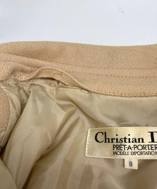 Christian Dior PRET-A-PORTER（クリスチャンディオールプレタポルテ）Christian Dior PRET-A-PORTER (クリスチャンディオールプレタポルテ) ステンカラーコート ベージュ サイズ:9の古着・服飾アイテム