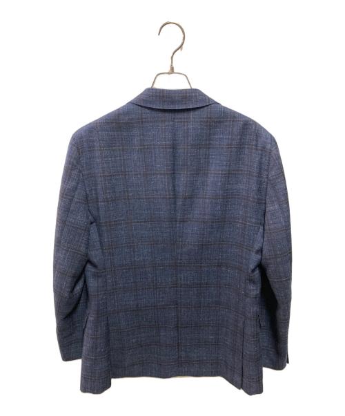 Aquascutum（アクアスキュータム）Aquascutum (アクアスキュータム) シルクリネン混ジャケット ネイビー サイズ:サイズ詳細参照の古着・服飾アイテム