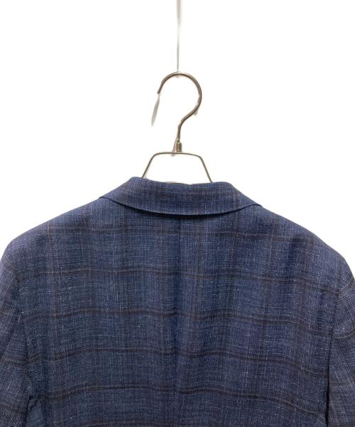 Aquascutum（アクアスキュータム）Aquascutum (アクアスキュータム) シルクリネン混ジャケット ネイビー サイズ:サイズ詳細参照の古着・服飾アイテム