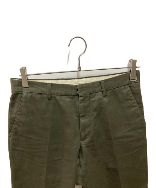 Maison Margiela（メゾンマルジェラ）Maison Margiela (メゾンマルジェラ) センタープレスパンツ グリーン サイズ:44の古着・服飾アイテム