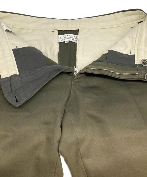 Maison Margiela（メゾンマルジェラ）Maison Margiela (メゾンマルジェラ) センタープレスパンツ グリーン サイズ:44の古着・服飾アイテム