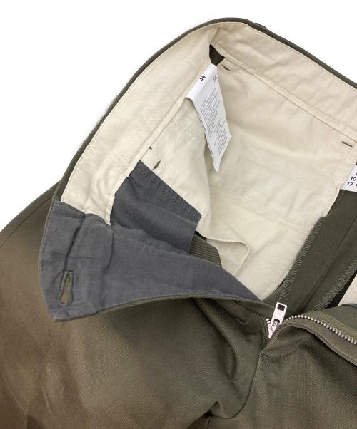 Maison Margiela（メゾンマルジェラ）Maison Margiela (メゾンマルジェラ) センタープレスパンツ グリーン サイズ:44の古着・服飾アイテム