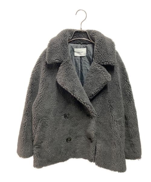 haunt（ハウント）haunt (ハウント) ボアコート グレー サイズ:36の古着・服飾アイテム