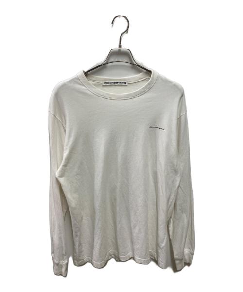 ALEXANDER WANG（アレキサンダー・ワン）ALEXANDER WANG (アレキサンダー・ワン) ロゴTシャツ ホワイト サイズ:Lの古着・服飾アイテム