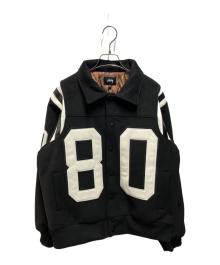stussy（ステューシー）の古着「80 Wool Varsity Jacket」｜ブラック
