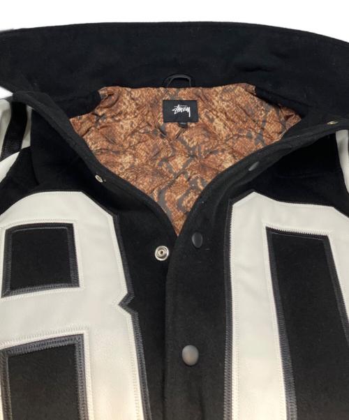 stussy（ステューシー）stussy (ステューシー) 80 Wool Varsity Jacket ブラック サイズ:Lの古着・服飾アイテム