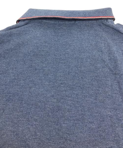 MONCLER（モンクレール）MONCLER (モンクレール) ロゴワッペンポロシャツ ブルー サイズ:Mの古着・服飾アイテム