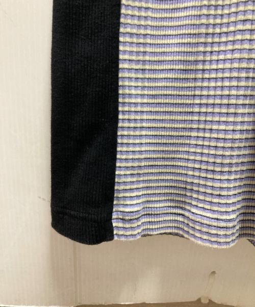 TODAYFUL（トゥデイフル）TODAYFUL (トゥデイフル) マルチボーダーリブドレス イエロー サイズ:38の古着・服飾アイテム