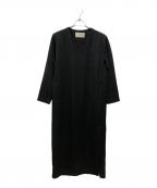 TODAYFULトゥデイフル）の古着「Vneck Slit Dress」｜ブラック