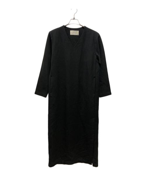 TODAYFUL（トゥデイフル）TODAYFUL (トゥデイフル) Vneck Slit Dress ブラック サイズ:36の古着・服飾アイテム