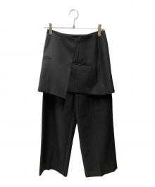 TODAYFUL（トゥデイフル）の古着「Layered Twill Trousers」｜ブラック