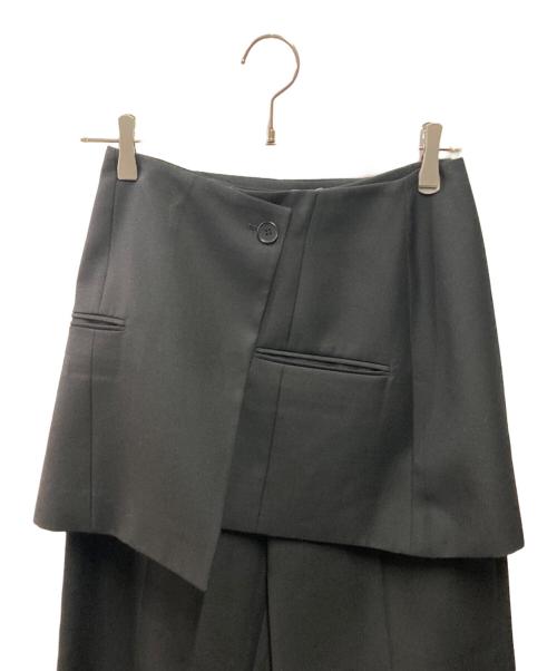 TODAYFUL（トゥデイフル）TODAYFUL (トゥデイフル) Layered Twill Trousers ブラック サイズ:36の古着・服飾アイテム
