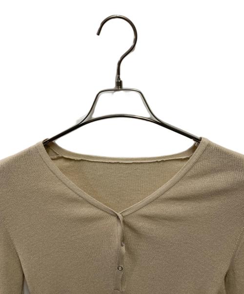 TODAYFUL（トゥデイフル）TODAYFUL (トゥデイフル) Henleyneck Knit Rompers ベージュ サイズ:FREEの古着・服飾アイテム