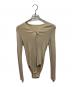 TODAYFUL（トゥデイフル）の古着「Henleyneck Knit Rompers」｜ベージュ