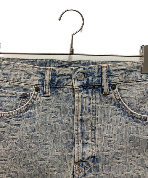 Acne studios（アクネ ストゥディオズ）Acne studios (アクネ ストゥディオズ) Monogram Denim Mini Skirt インディゴ サイズ:34の古着・服飾アイテム