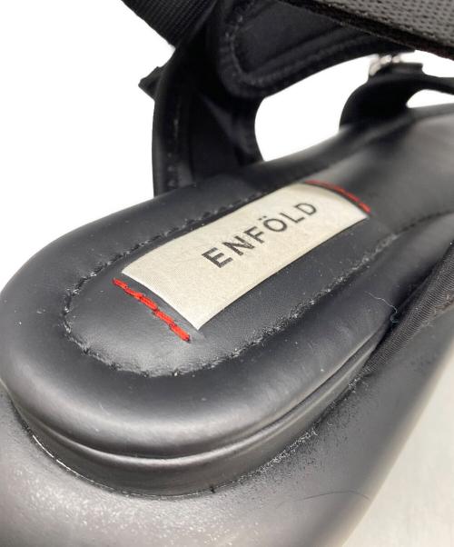 ENFOLD（エンフォルド）ENFOLD (エンフォルド) TUBE-SOLE SANDAL ブラック サイズ:38の古着・服飾アイテム