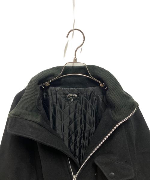 stussy（ステューシー）stussy (ステューシー) 00’Ｓ wool bomber flight jacket ブラック サイズ:XLの古着・服飾アイテム