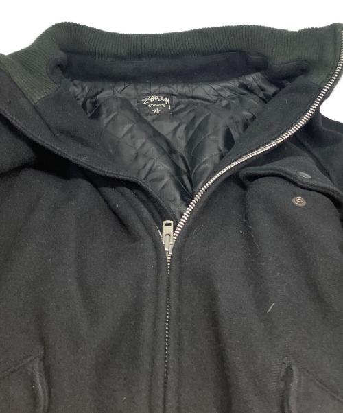 stussy（ステューシー）stussy (ステューシー) 00’Ｓ wool bomber flight jacket ブラック サイズ:XLの古着・服飾アイテム