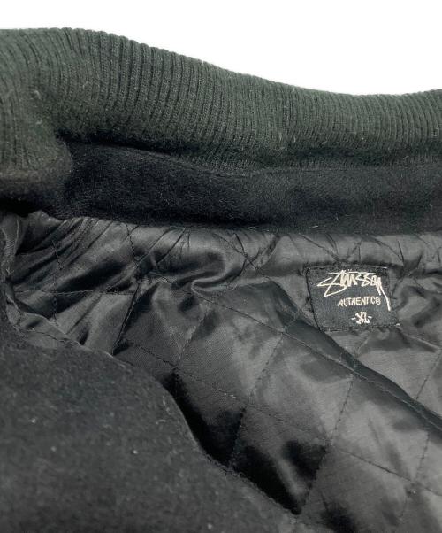 stussy（ステューシー）stussy (ステューシー) 00’Ｓ wool bomber flight jacket ブラック サイズ:XLの古着・服飾アイテム